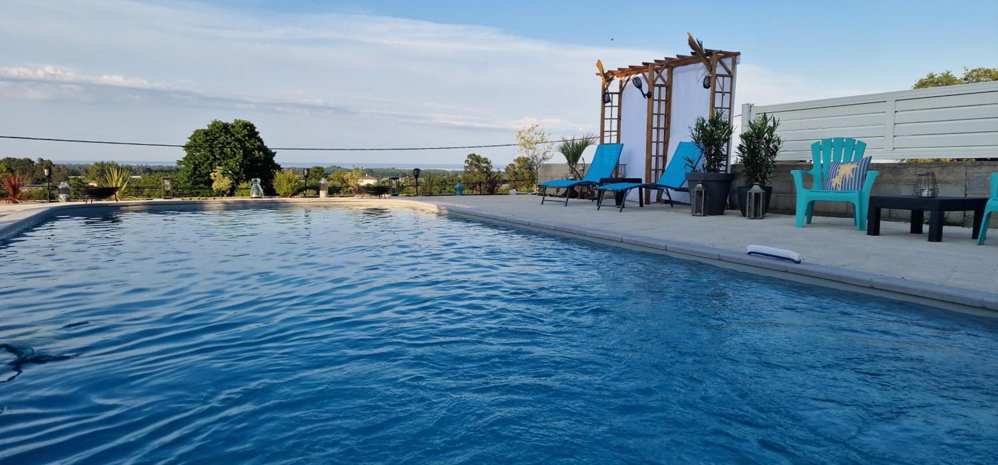 Villa Bistinetti Rez De Villa Tout Confort Avec Piscine Penta di Casinca Luaran gambar