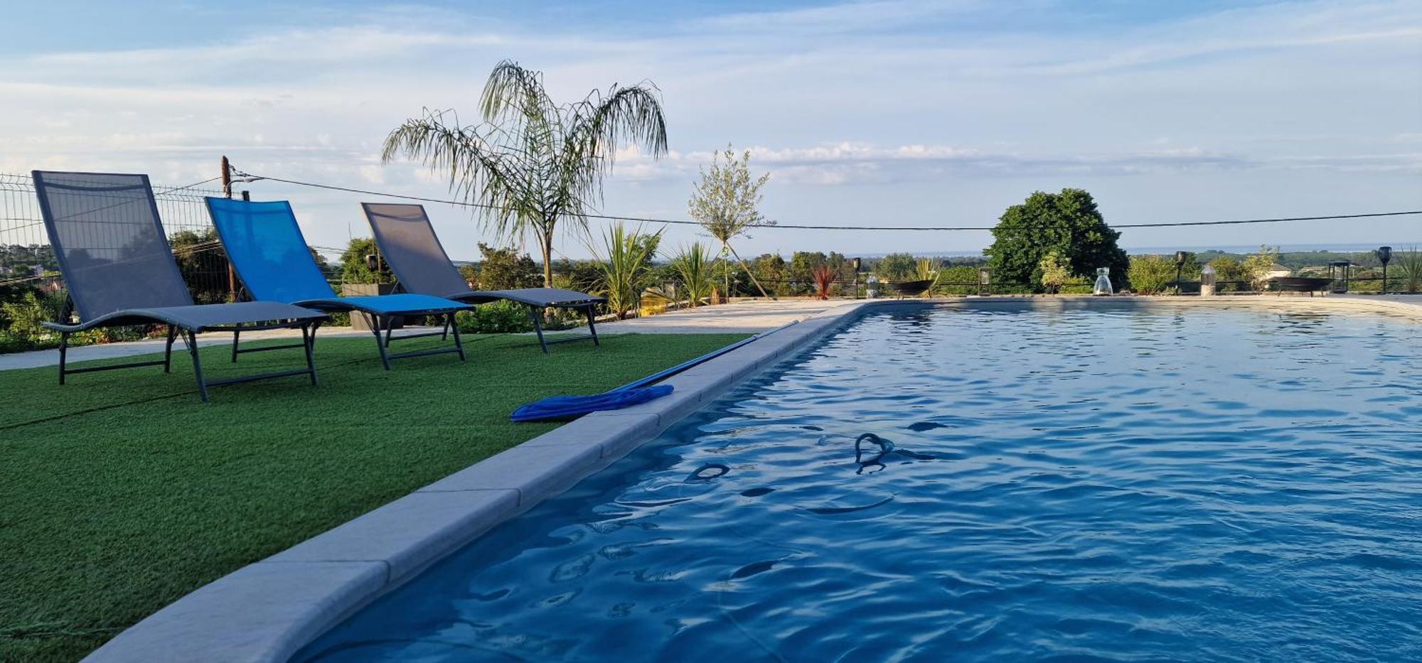 Villa Bistinetti Rez De Villa Tout Confort Avec Piscine Penta di Casinca Luaran gambar